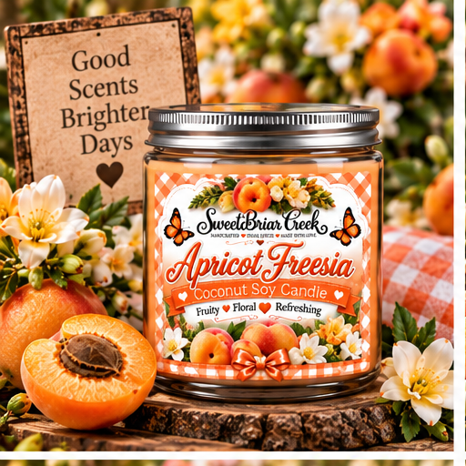 Apricot Freesia Coconut Soy Candle