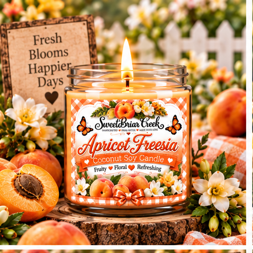 Apricot Freesia Coconut Soy Candle