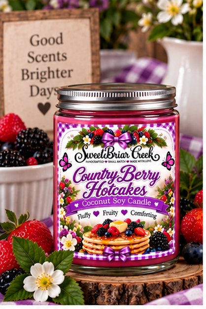 Country Berry Hotcakes Coconut Soy Candle