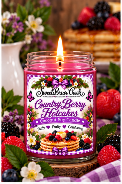 Country Berry Hotcakes Coconut Soy Candle