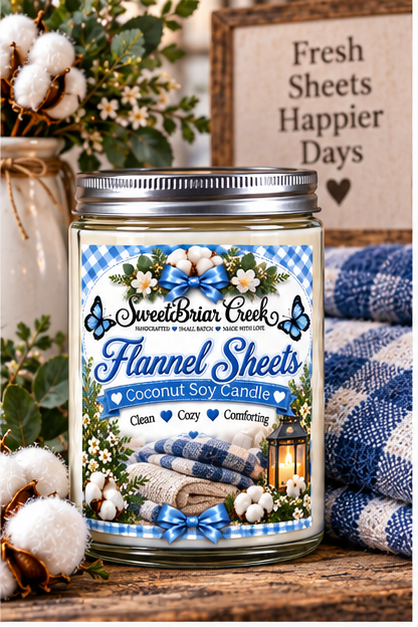 Flannel Sheets Coconut Soy Candle