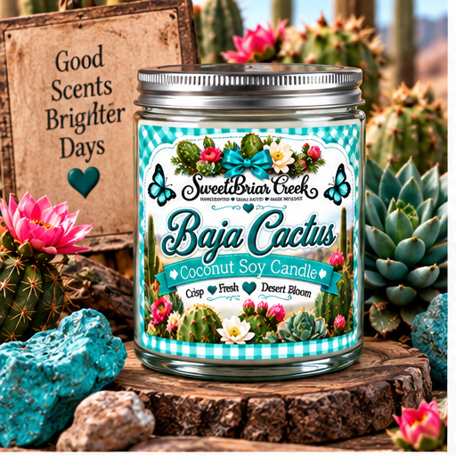 Baja Cactus Coconut Soy Candle
