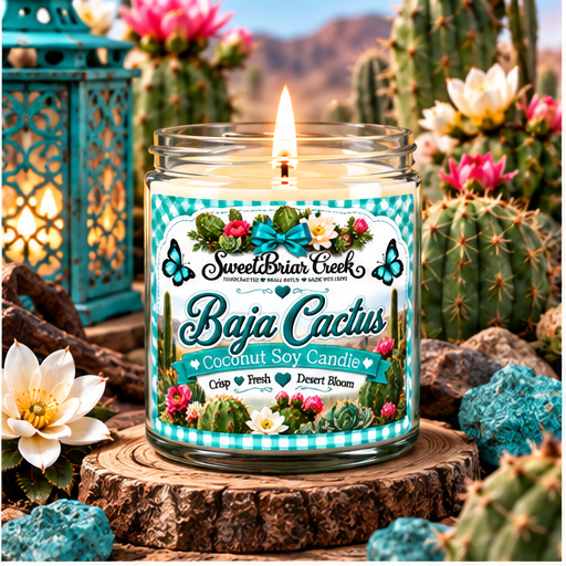 Baja Cactus Coconut Soy Candle