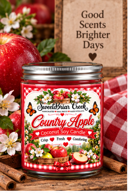 Country Apple Coconut Soy Candle