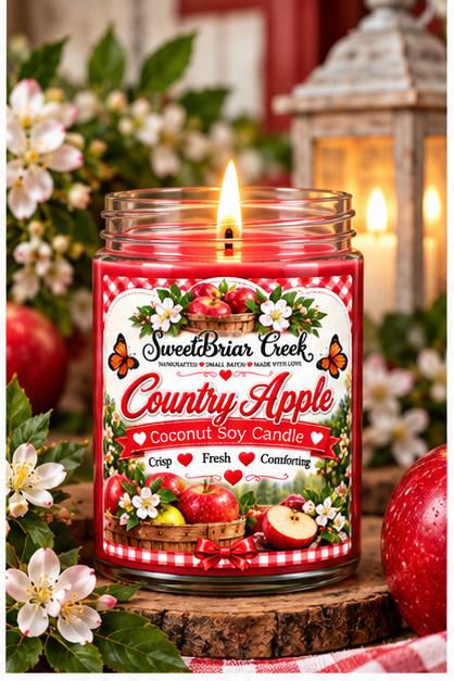 Country Apple Coconut Soy Candle