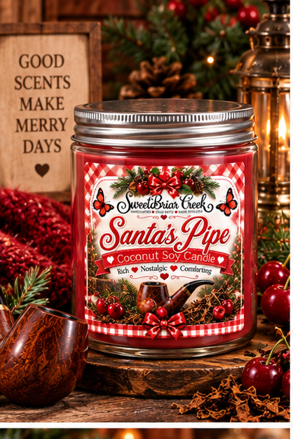Santa's Pipe Coconut Soy Candle