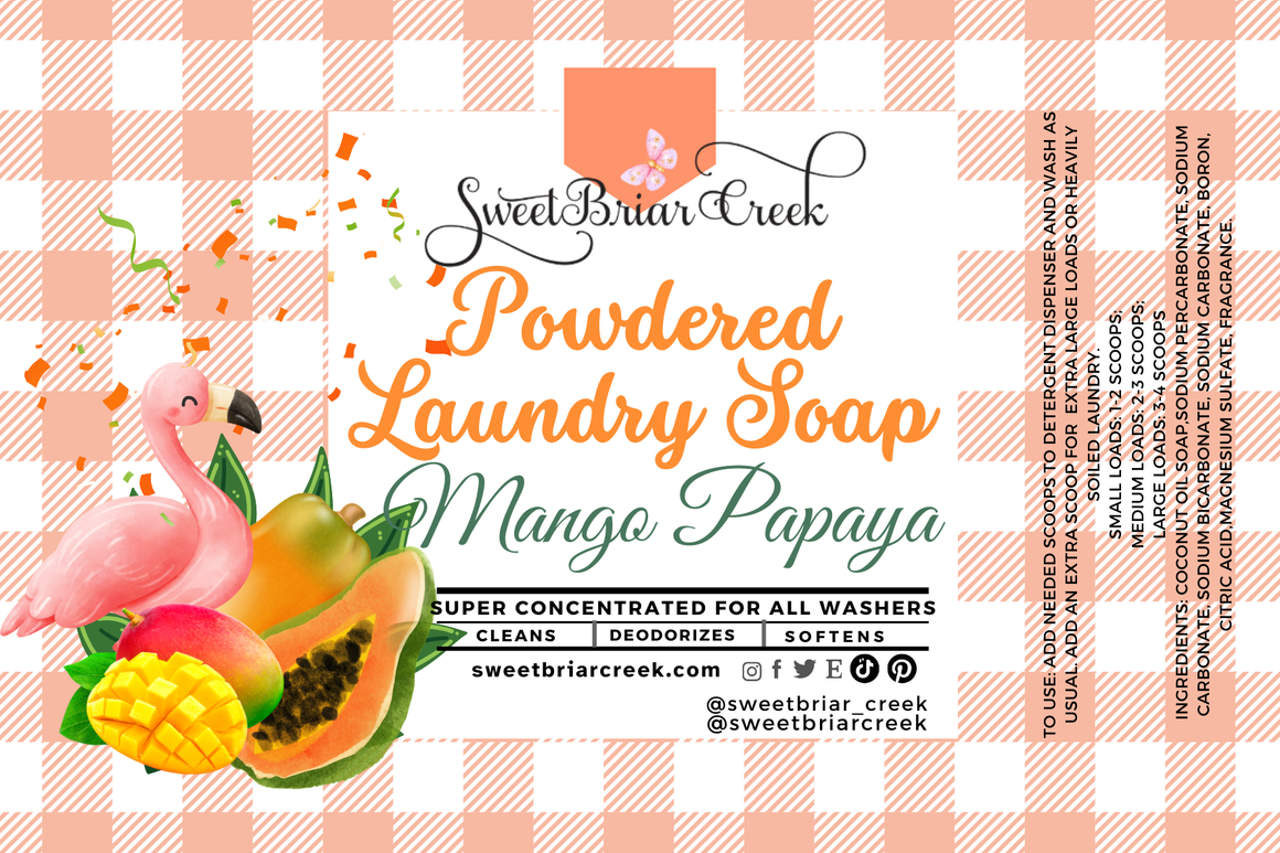 Mango Papaya Powdered Laundry Soap