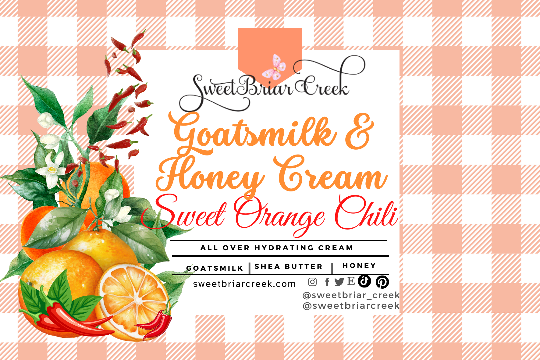 Sweet Orange Chili Goat Milk & Honey Body Creme