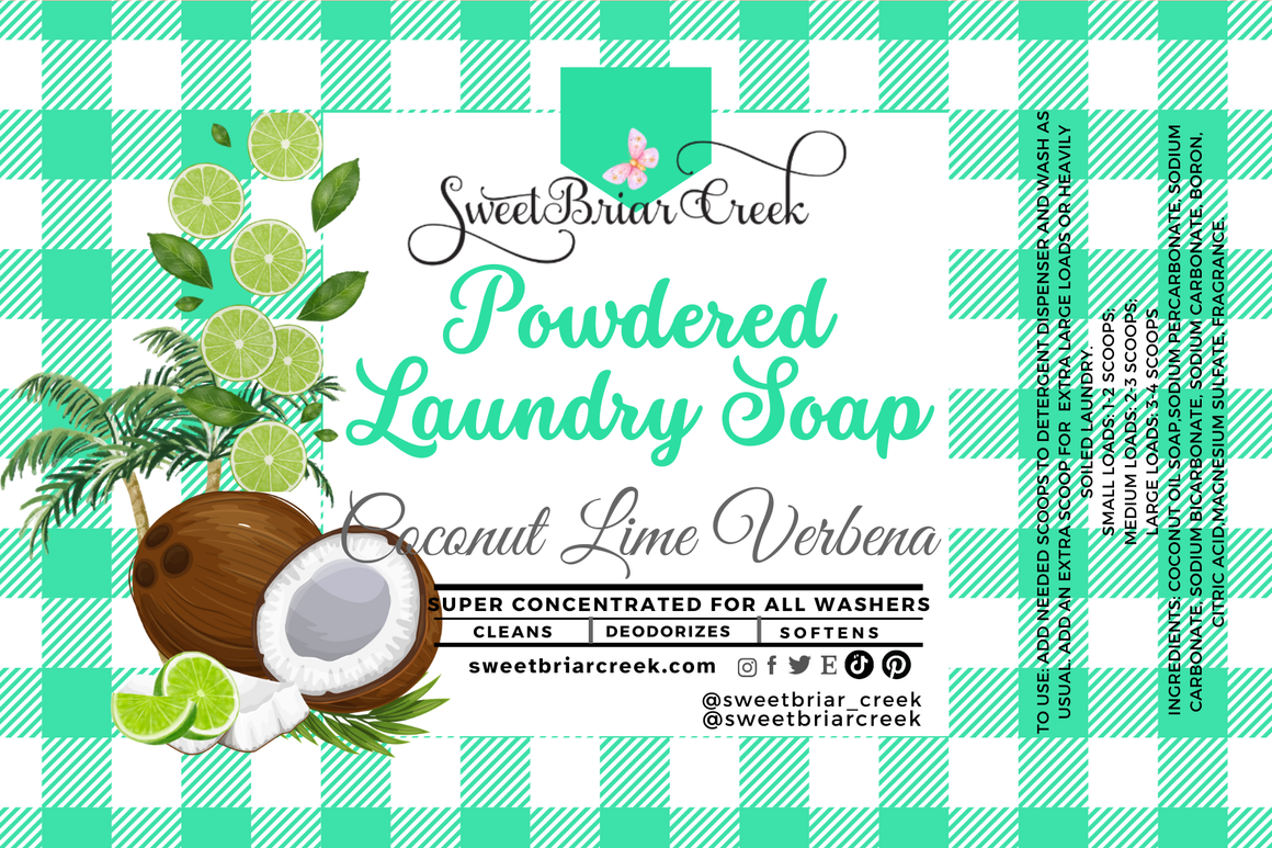 Coconut Lime Verbena Powdered Laundry Soap
