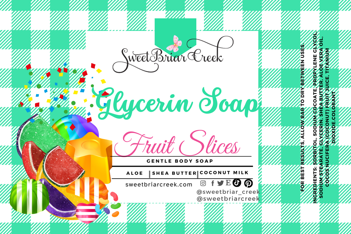 Fruit Slices Coconut Milk Glycerin Soap
