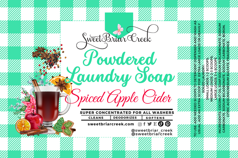 Spiced Apple Cider Powdered Laundry Soap