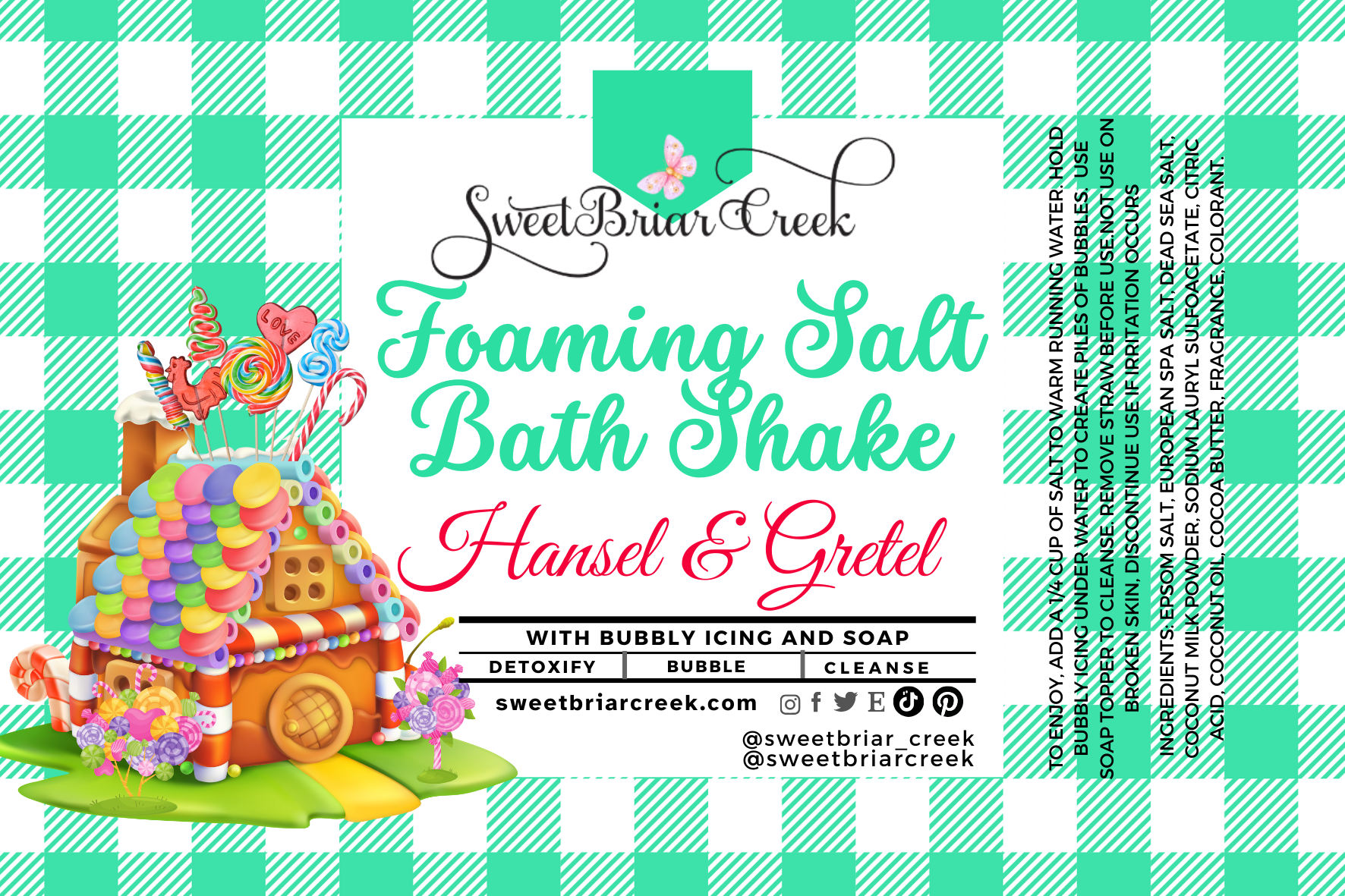 Hansel & Gretel's House Foaming Salt Bath Shake