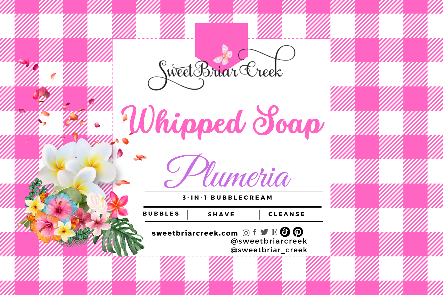 Plumeria Whipped Soap & Shaving Cream