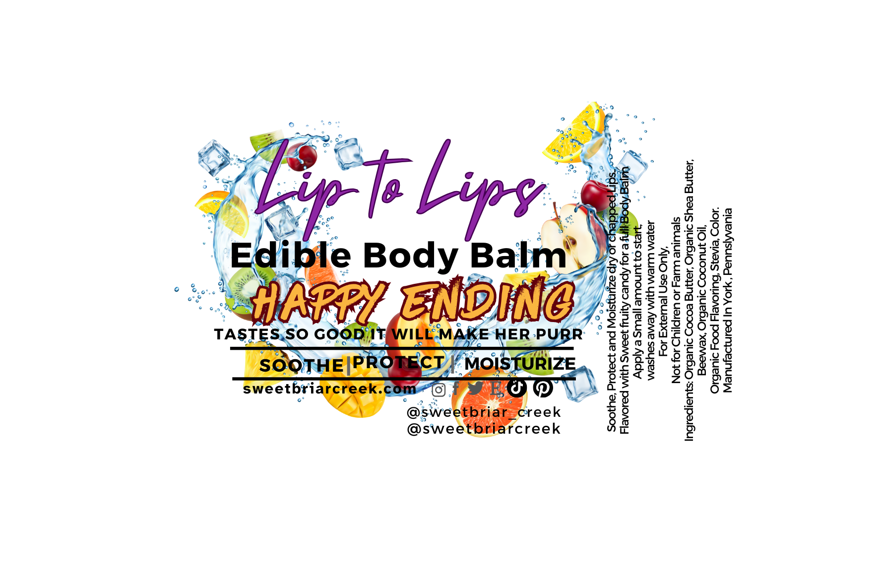 Happy Ending Lip to Lips Edible Body Balm