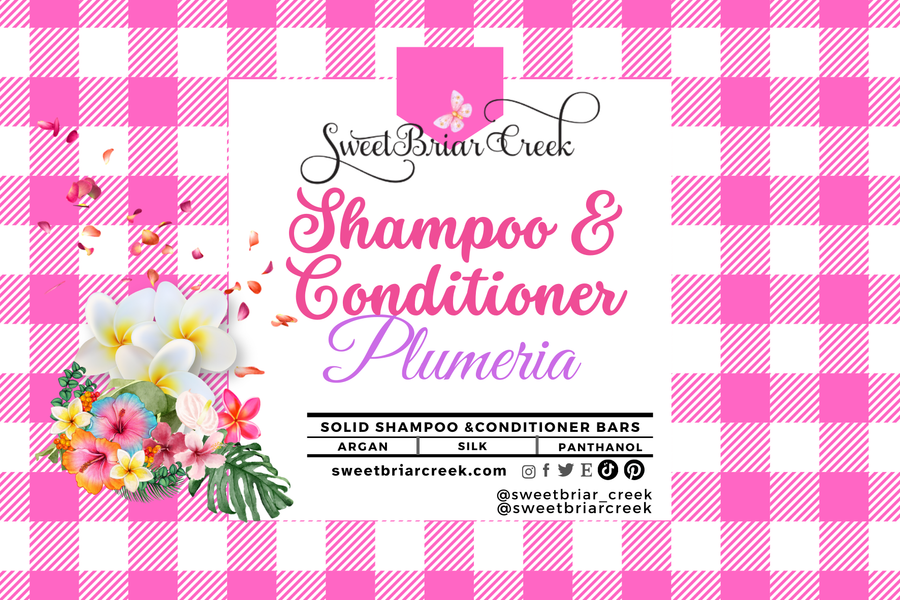 Plumeria Shampoo & Conditioner Bars