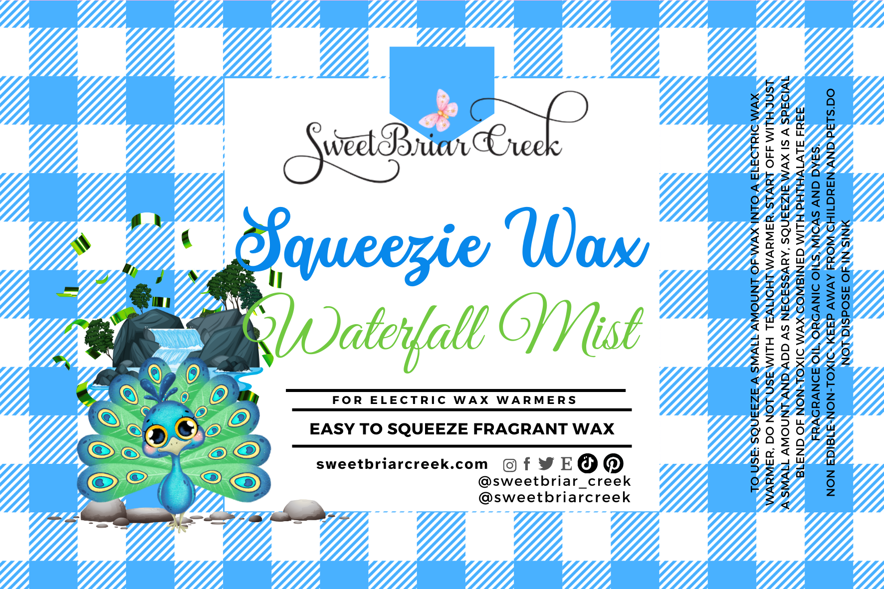 Waterfall Mist Squeezie Wax + Scoopable melts for Waxwarmer