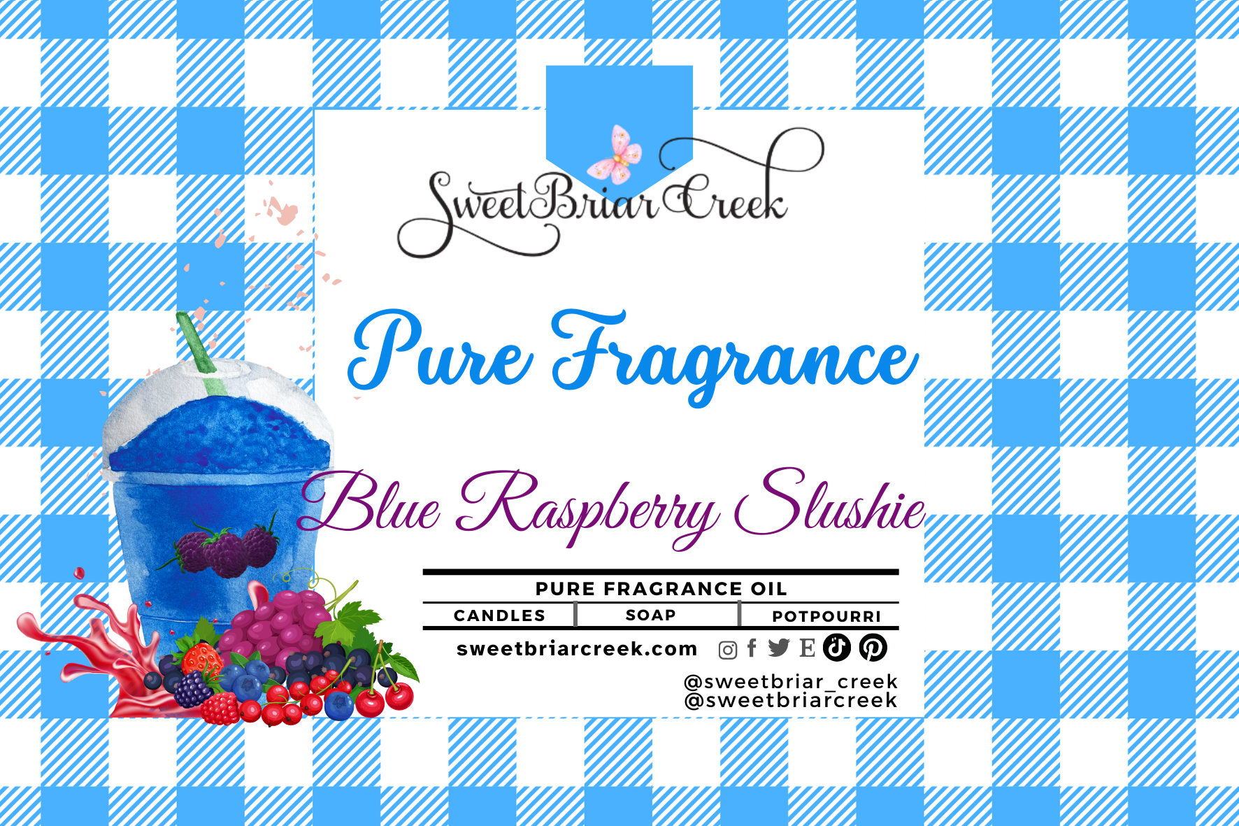 Blue Raspberry Pure Fragrance Oil