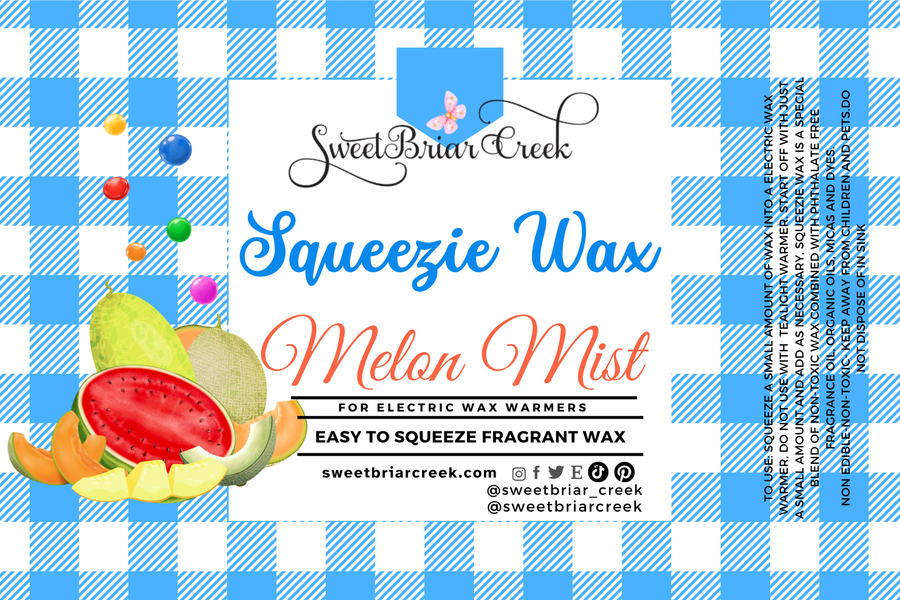 Melon Mist Squeezie Wax + Scoopable melts for Waxwarmer