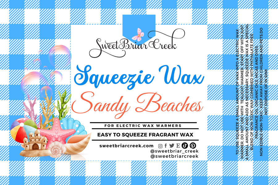 Sandy Beaches Squeezie Wax + Scoopable melts for Waxwarmer