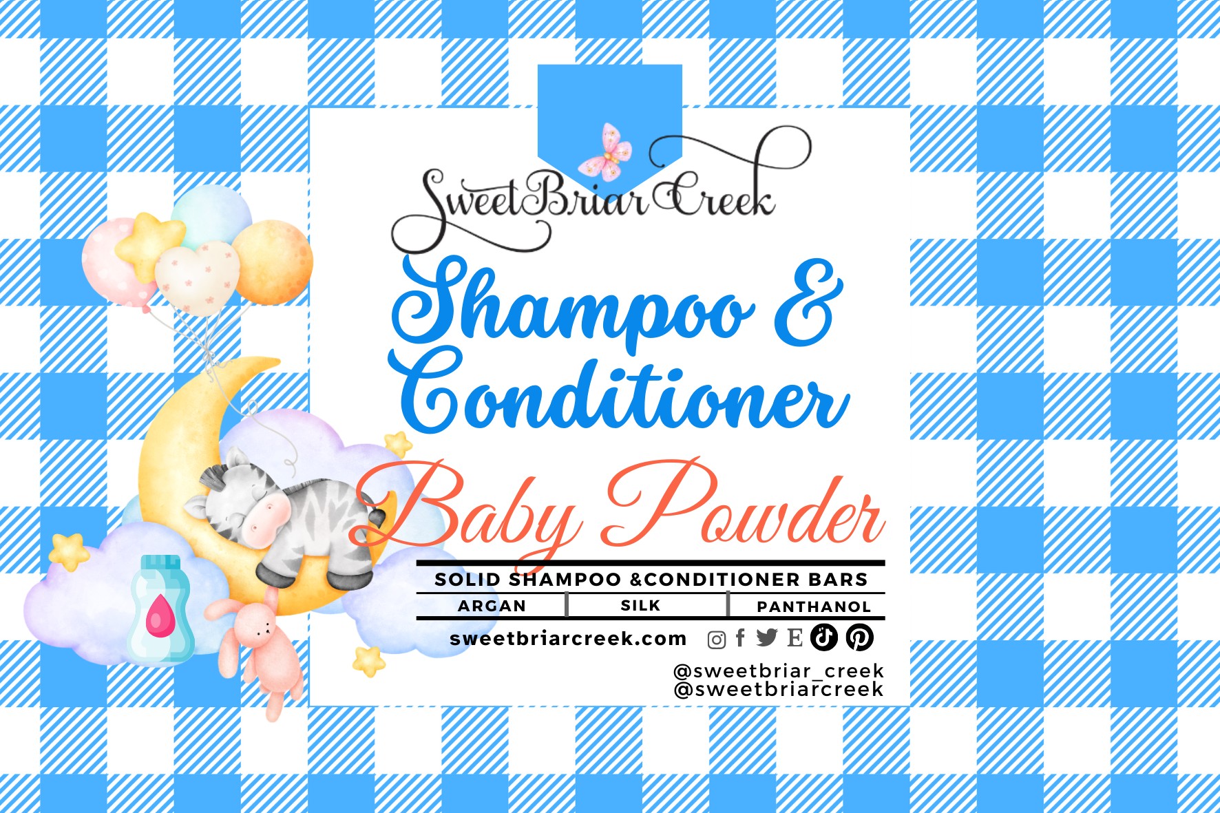 Baby Powder Shampoo & Conditioner Bars