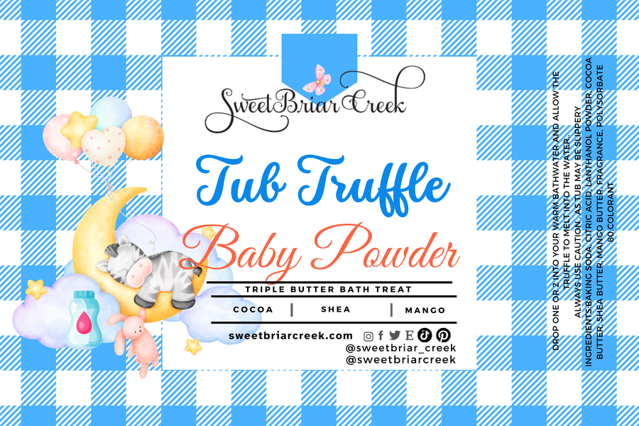 Baby Powder Bath Butter Tub Truffles