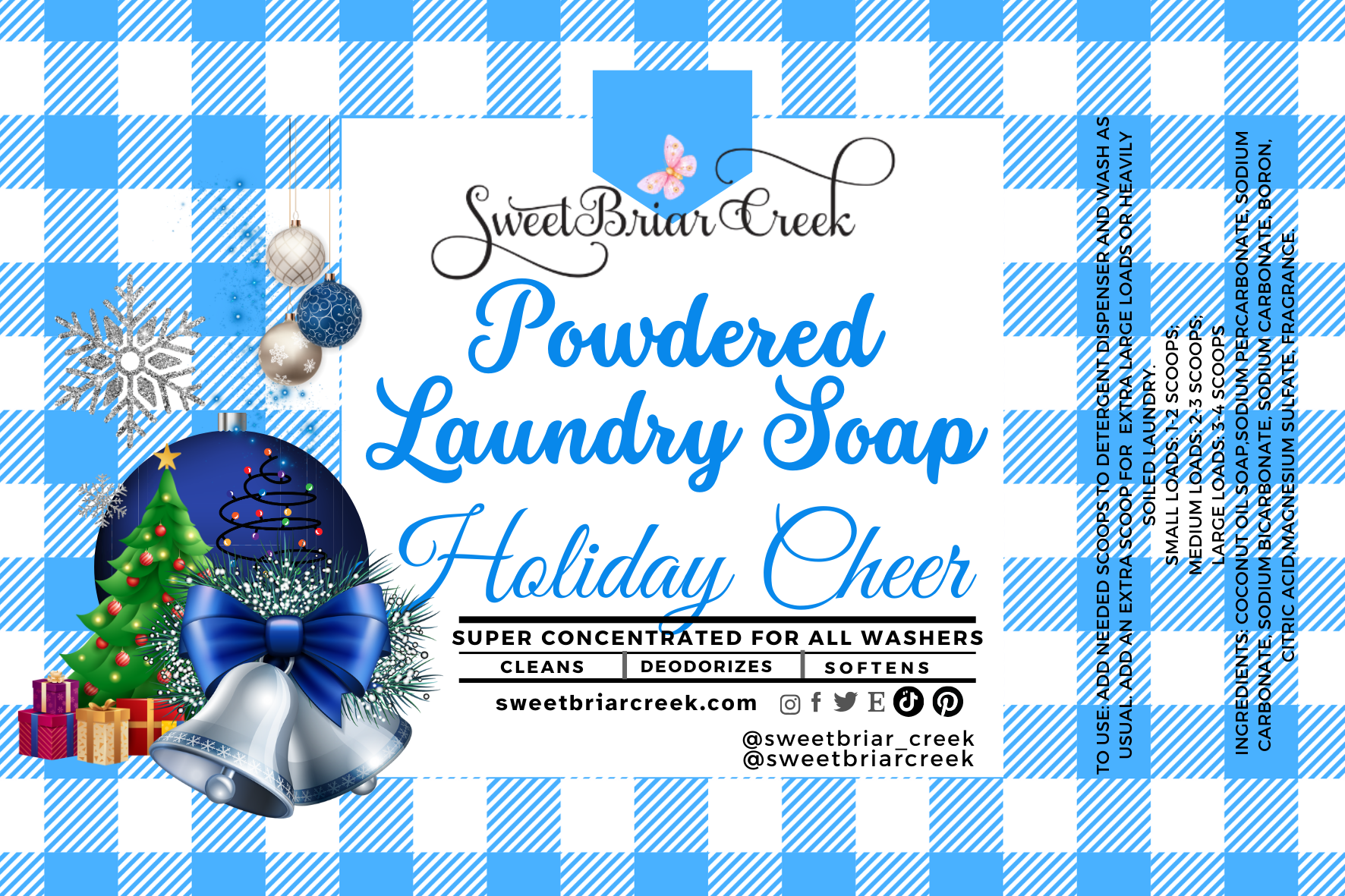 Holiday Cheer Powdered Laundry Soap
