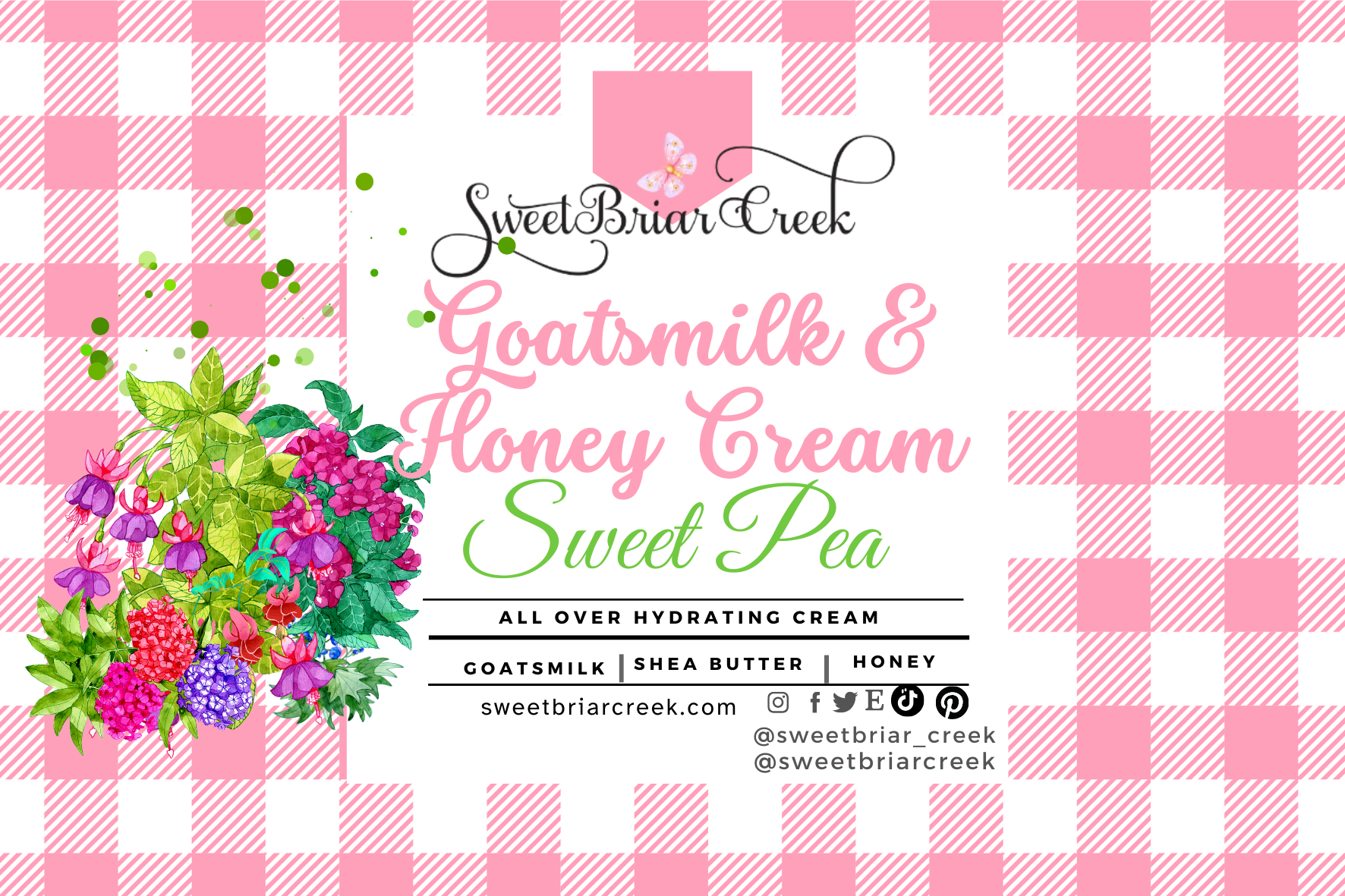 Sweet Pea Goat Milk & Honey Body Creme