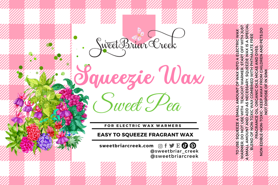 Sweet Pea Squeezie Wax + Scoopable melts for Waxwarmer