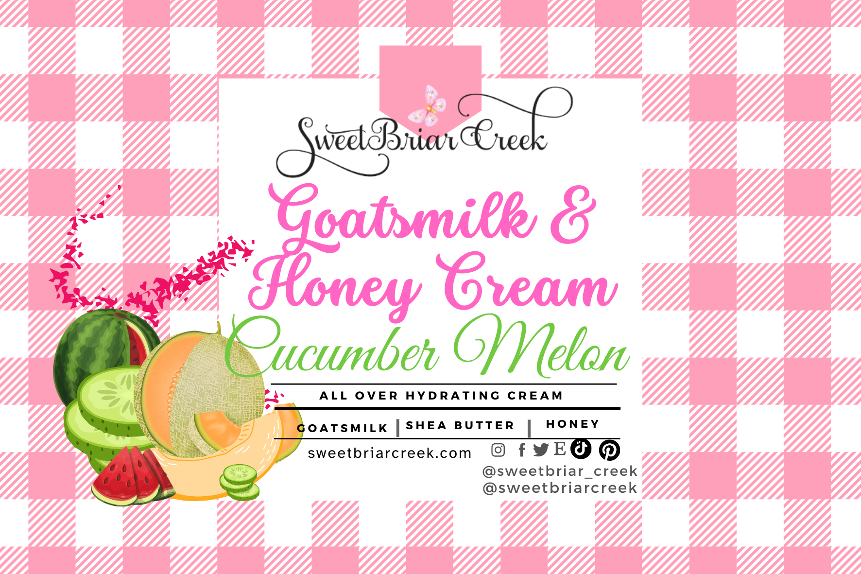Cucumber Melon Goat Milk & Honey Body Creme