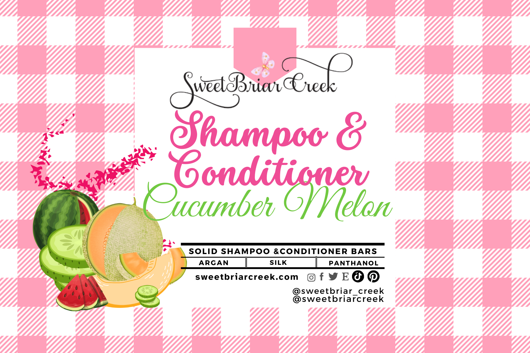 Cucumber Melon Shampoo & Conditioner Bars