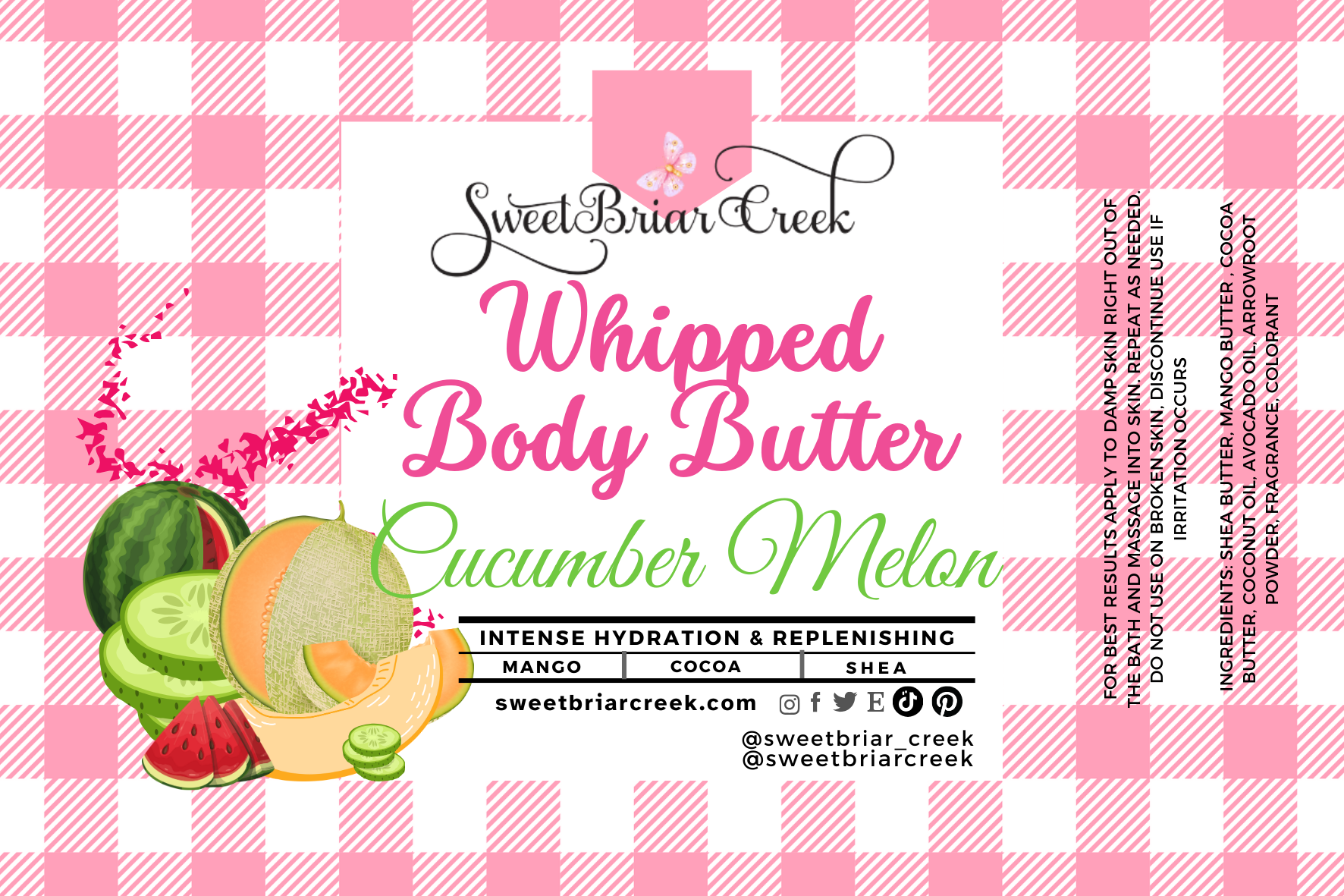 Cucumber Melon Whipped Body Butter