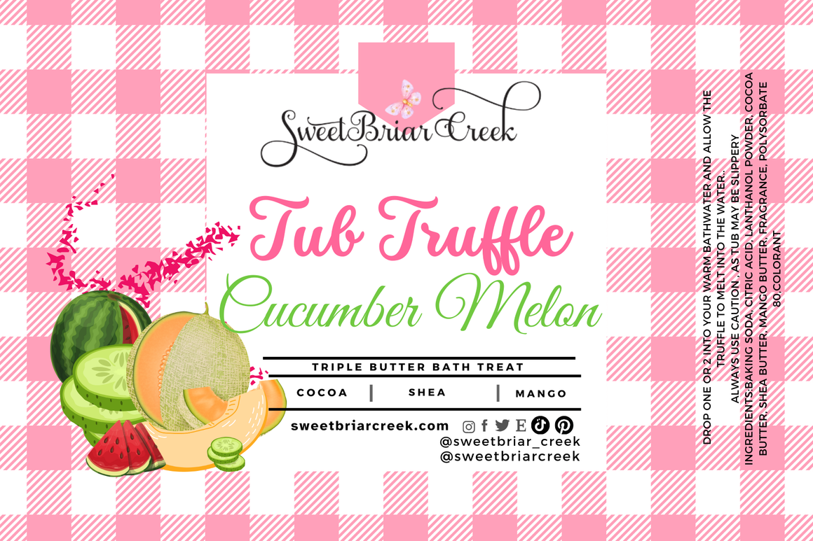 Cucumber Melon Bath Butter Tub Truffles