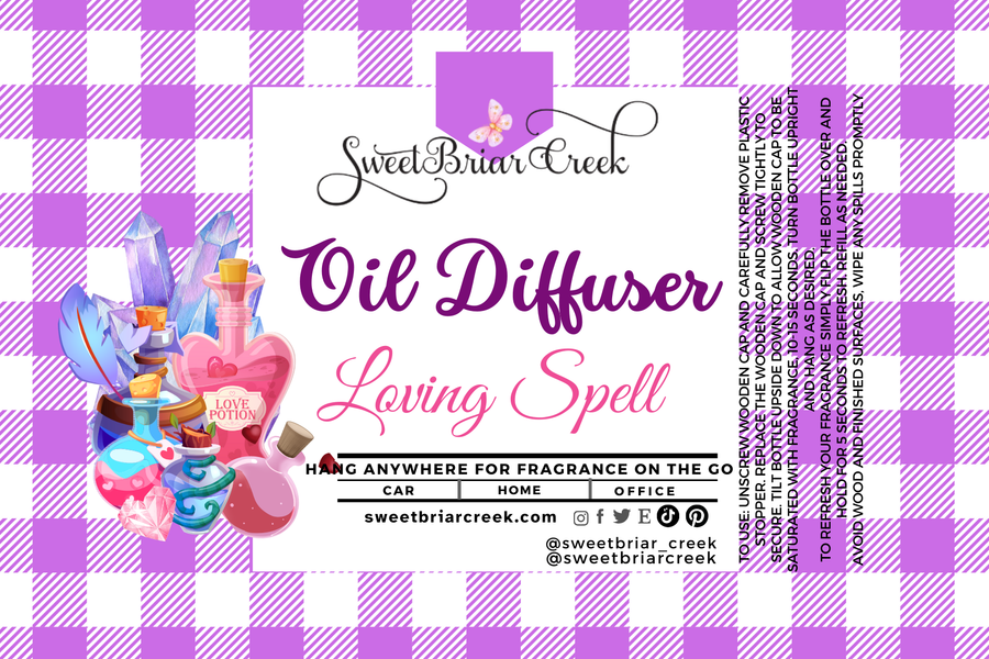 Loving Spell Hanging Car Diffuser & Refills