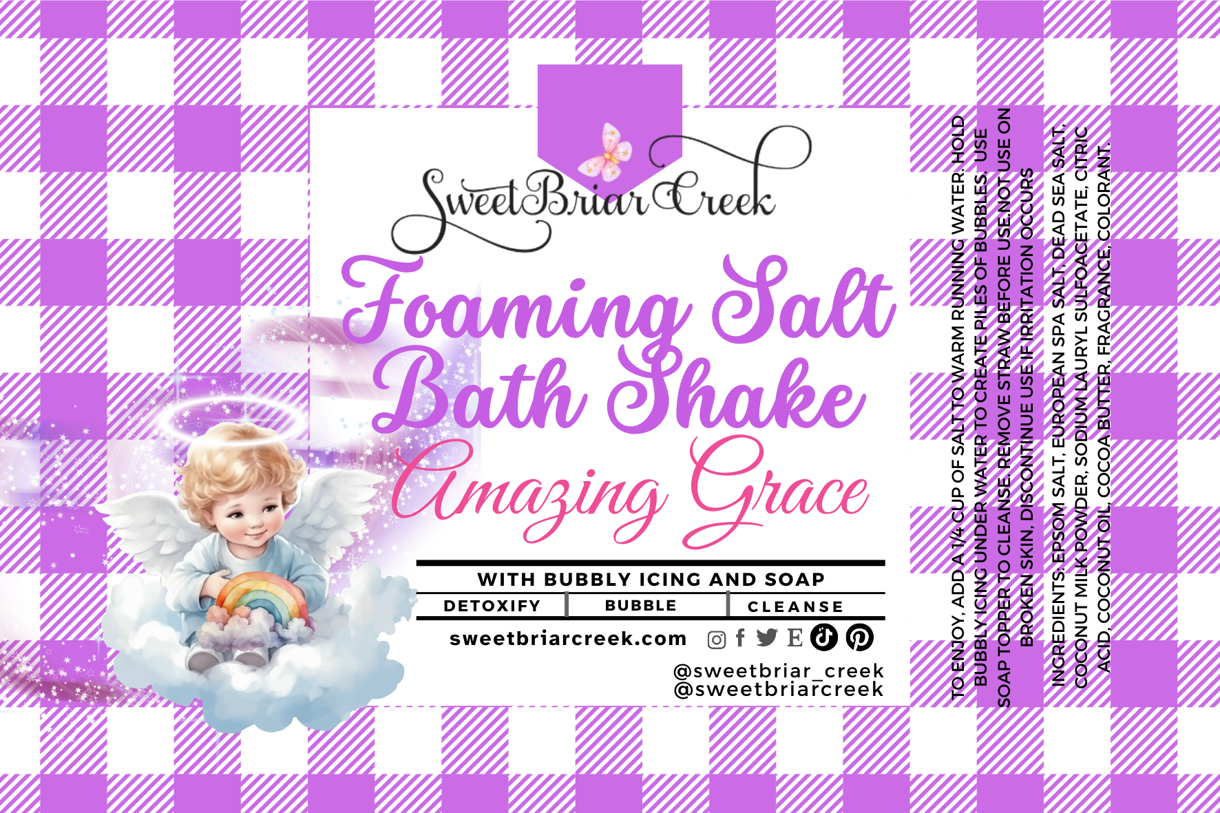 Amazing Grace Foaming Salt Bath Shake
