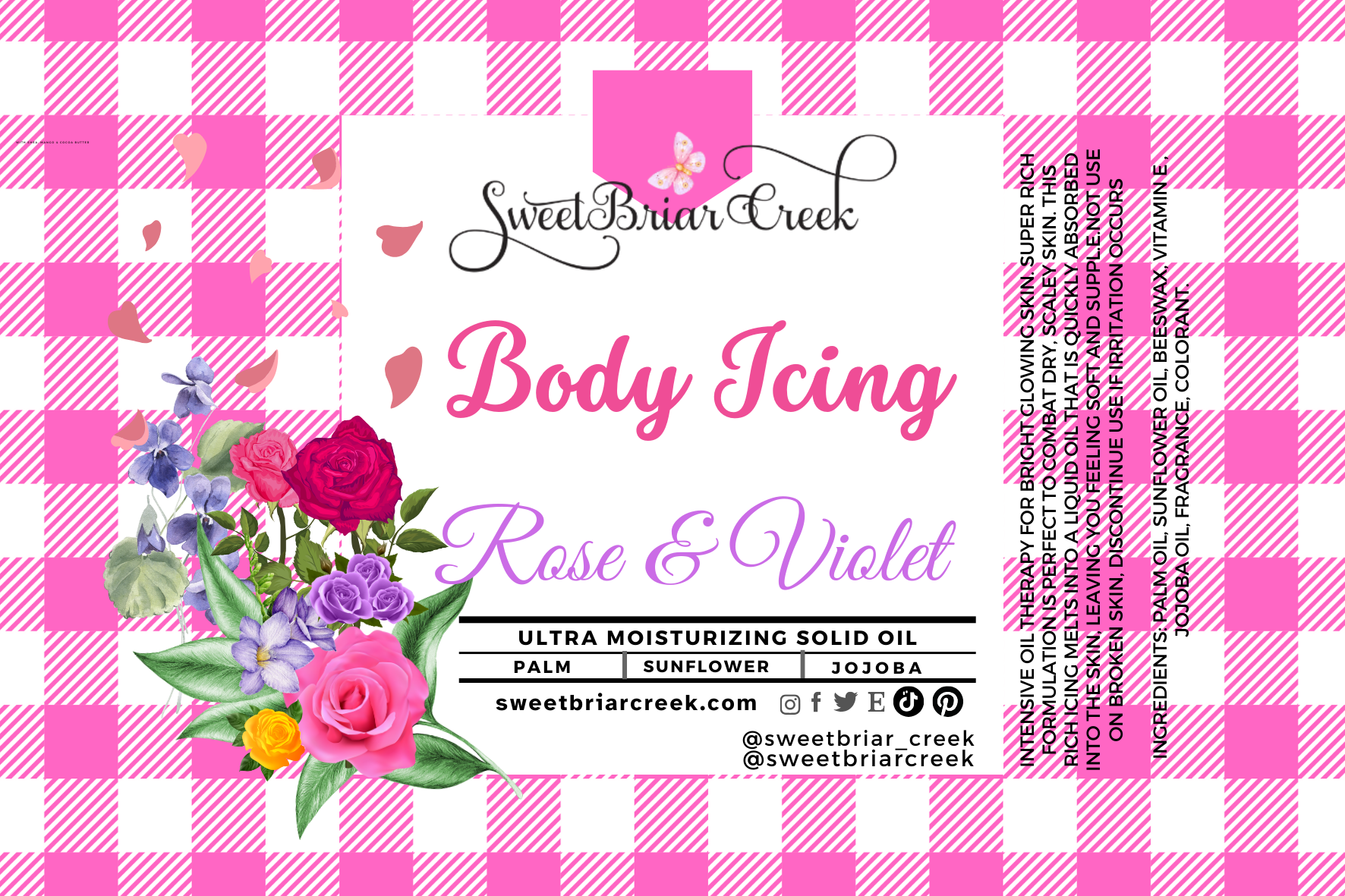 Rose & Violet Body Icing
