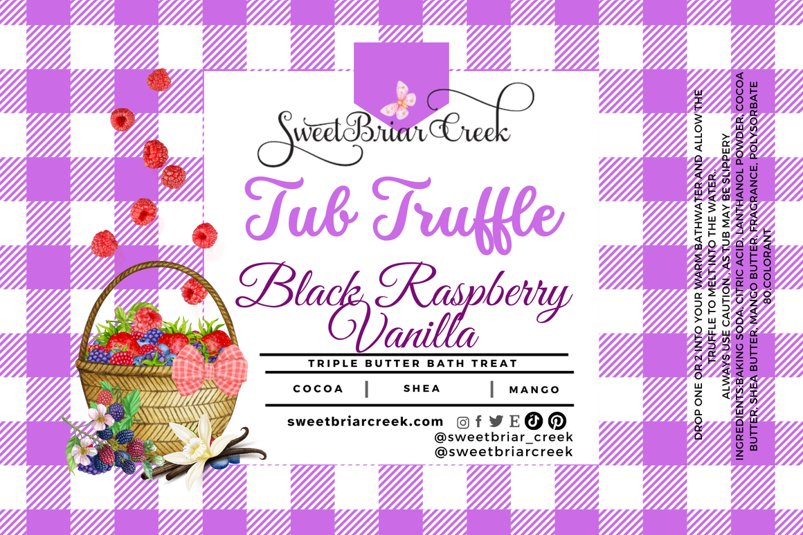 Black Raspberry Vanilla Bath Butter Tub Truffles