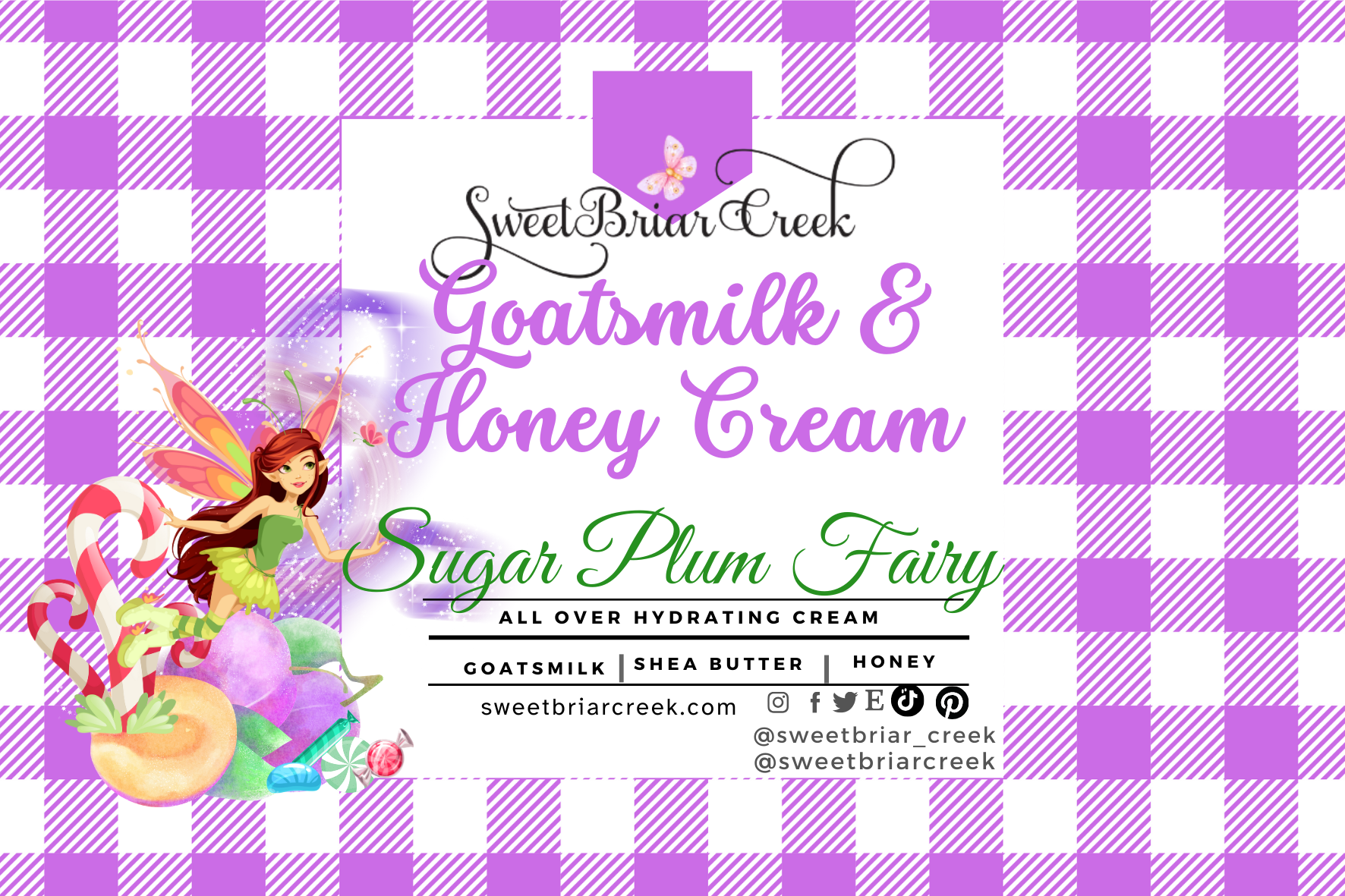 Sugar Plum Fairy Goat Milk & Honey Body Creme