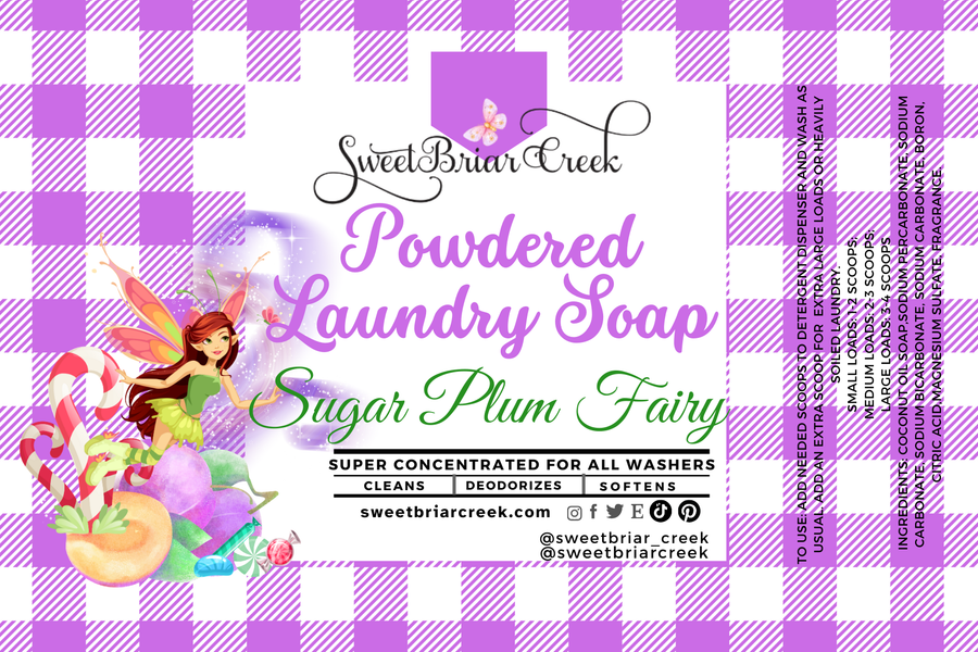 Sugar Plum Fairy Powdered Laundry Soap