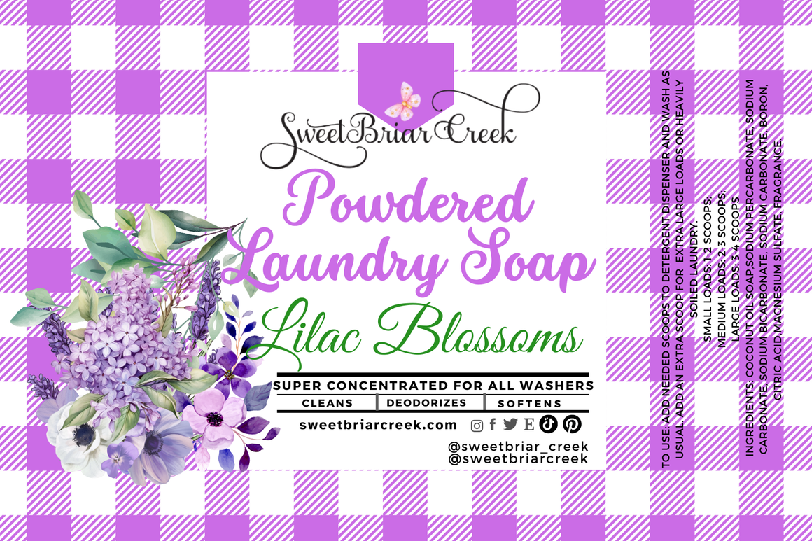 Lilac Blossoms Powdered Laundry Soap
