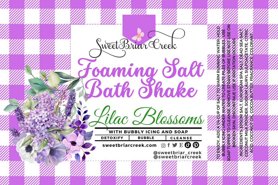 Lilac Blossoms Foaming Salt Bath Shake