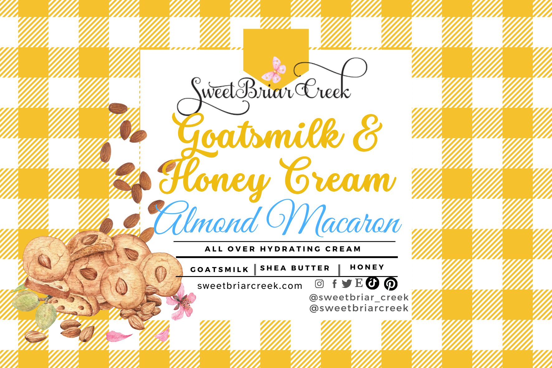 Almond Macaroon Goat Milk & Honey Body Creme
