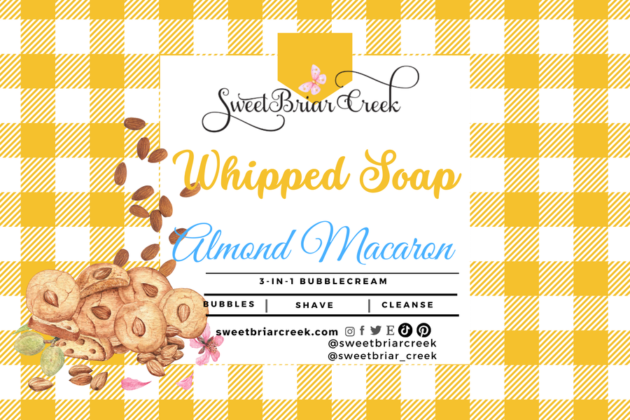 Almond Macaroon Whipped Soap & Shaving Cream