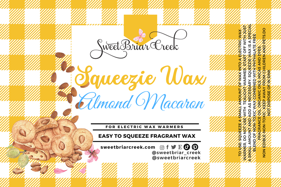 Almond Macaron Squeezie Wax + Scoopable melts for Waxwarmer