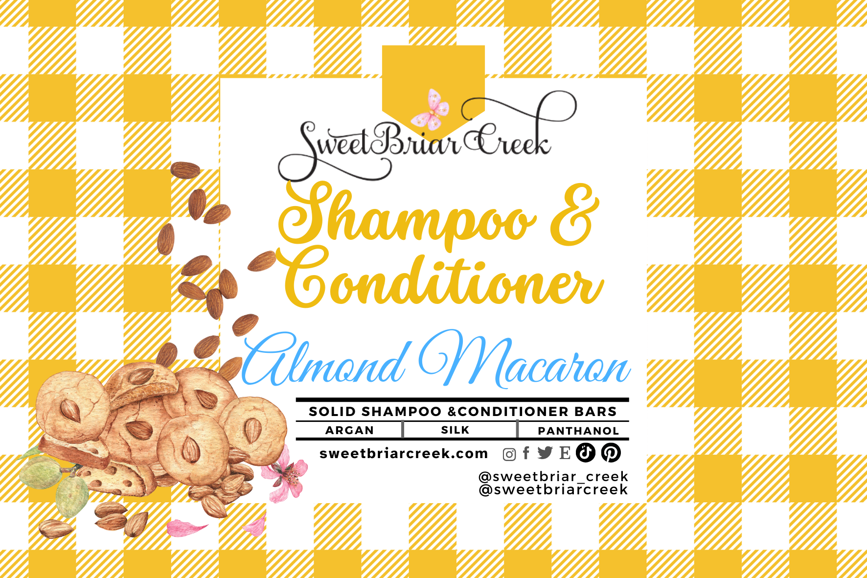 Almond Macaron Shampoo & Conditioner Bars
