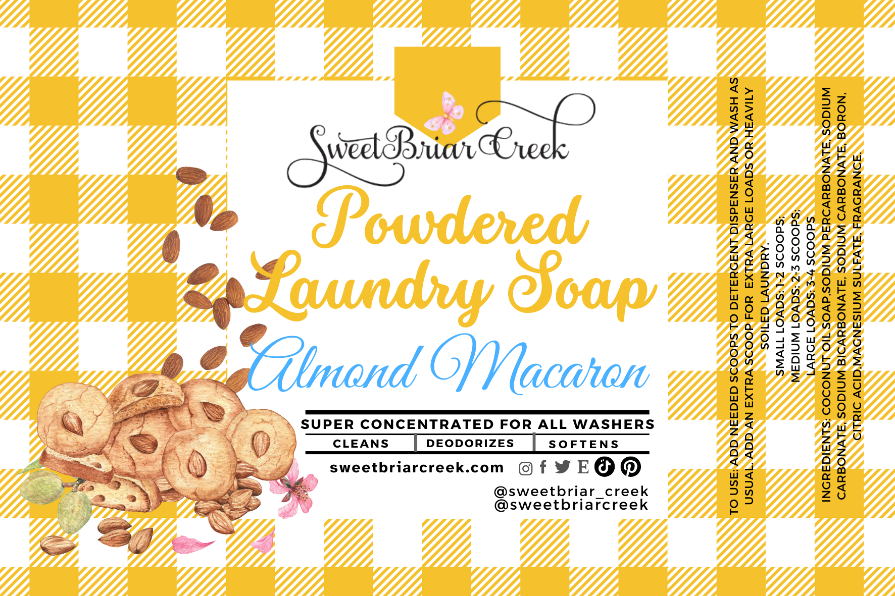 Almond Macaron Powdered Laundry Soap