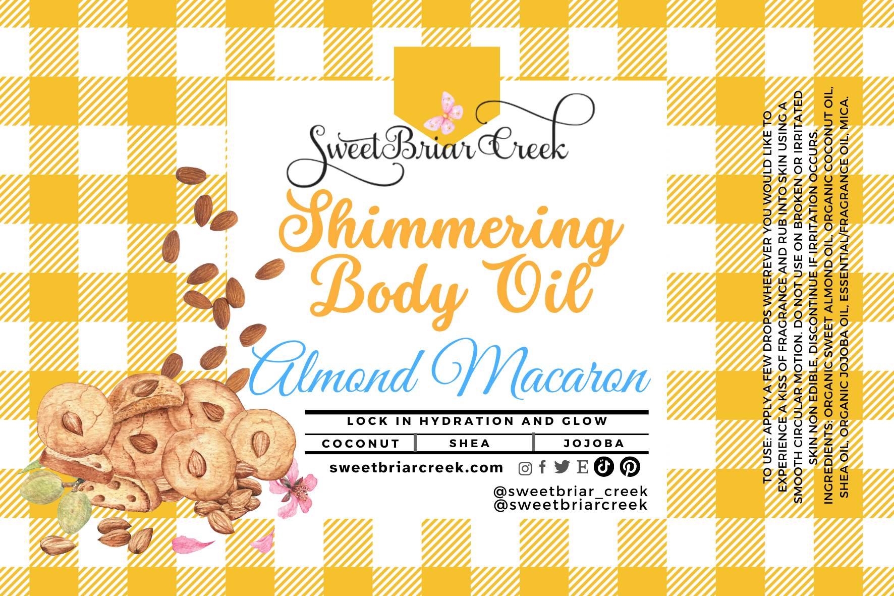 Almond Macaron Shimmering Body Oil