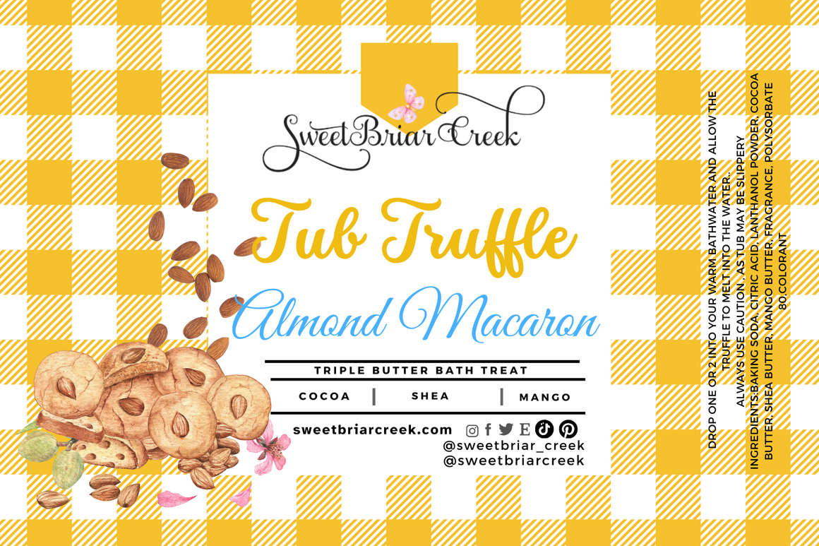 Almond Macaron Bath Butter Tub Truffles