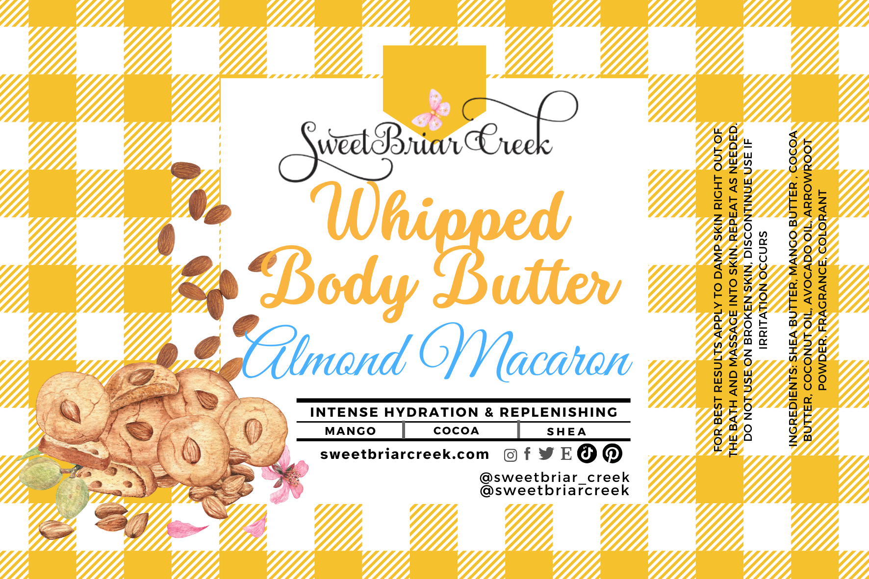 Almond Macaron Whipped Body Butter