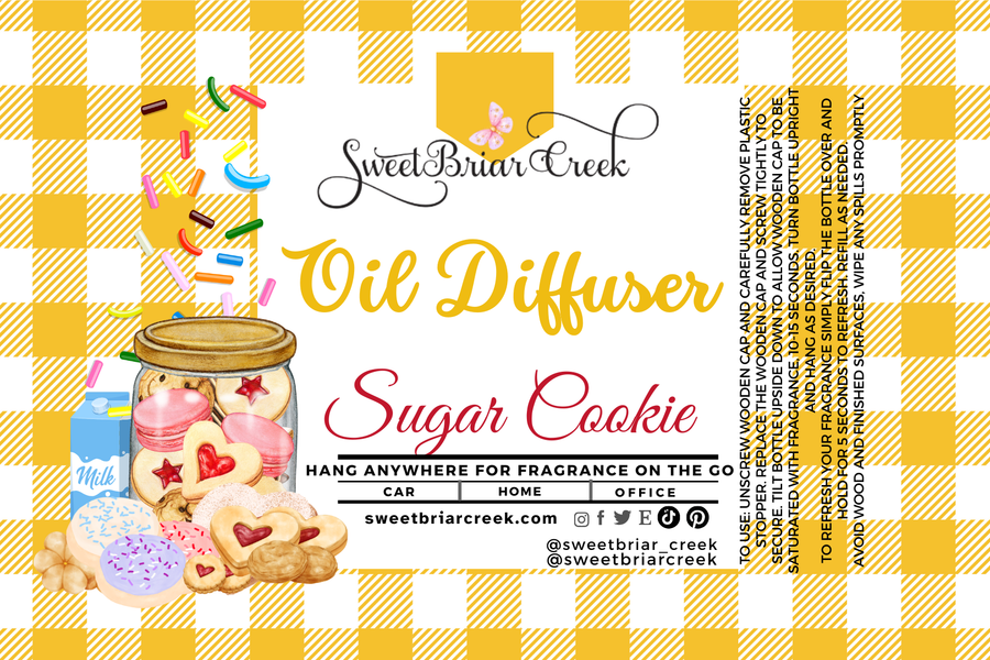 Sugar Cookie Hanging Car Diffuser & Refills
