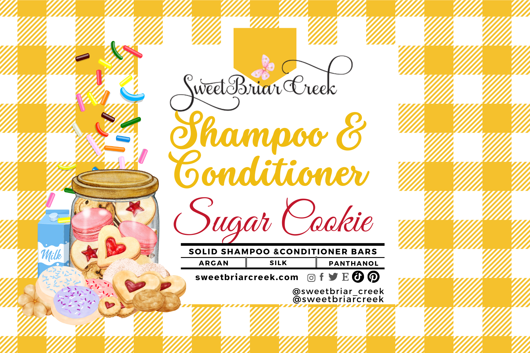 Sugar Cookie Shampoo & Conditioner Bars